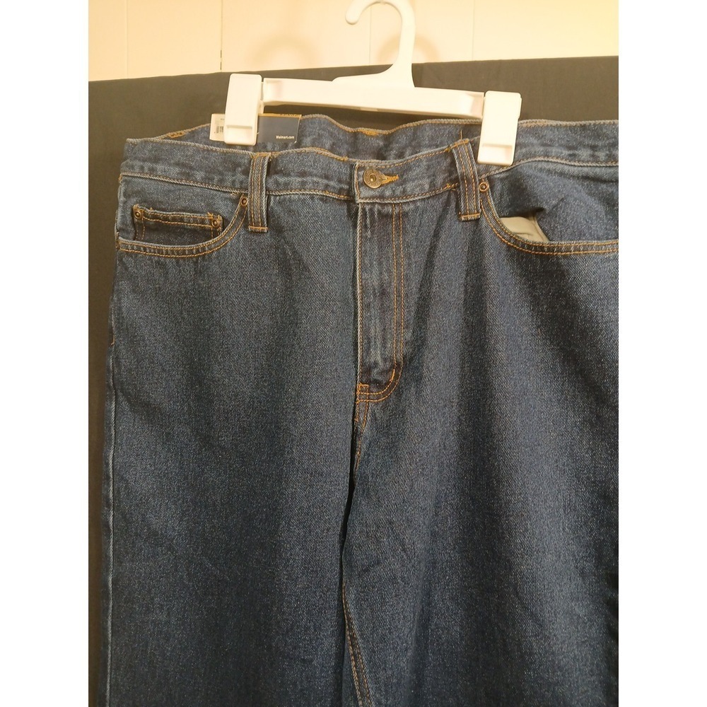 FADED GLORY Relaxed Fit Jeans Men's 36 x 34" 5 Pocket Med Wash New w Tags - Picture 2 of 11